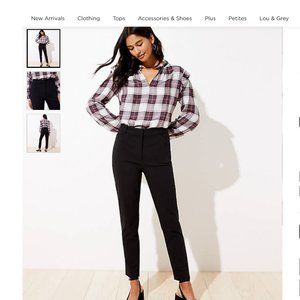 Ann Taylor Loft High Waist Skinny Ankle Pants